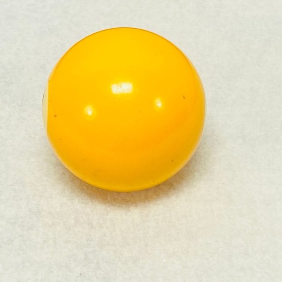 Vintage Replacement Billiard Pool Solid Yellow Number 1 Ball 2.25" Diameter - Picture 2 of 6